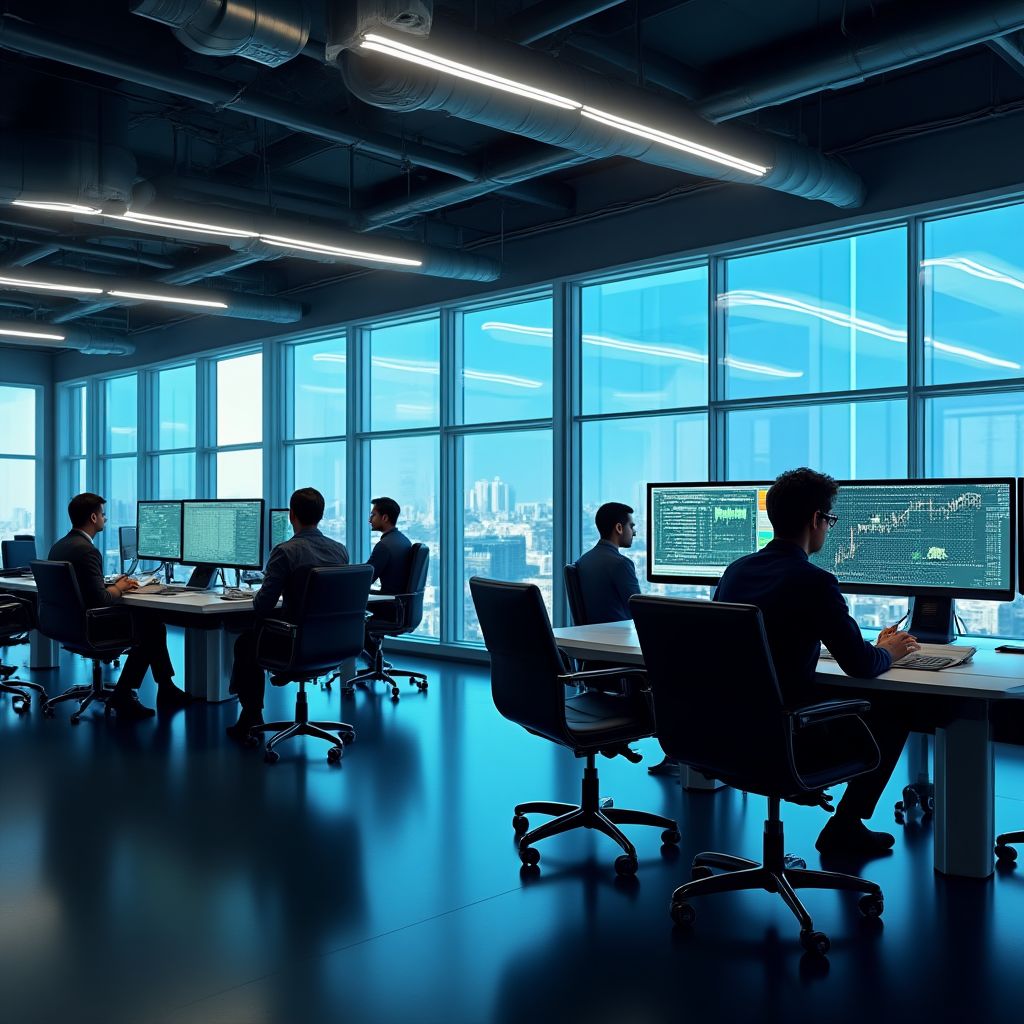 Oficinas modernas de FinanzaFuturo en Madrid