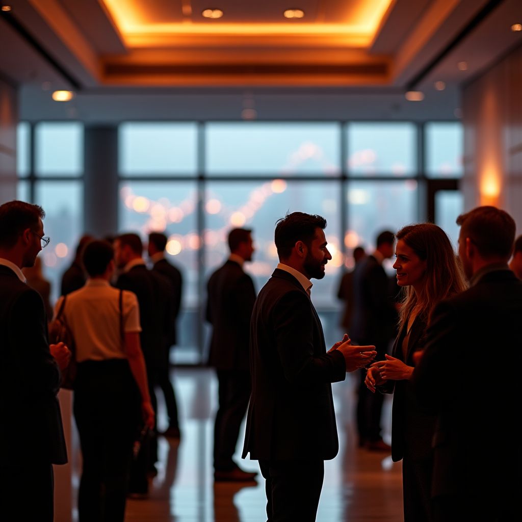 Evento de networking con clientes y socios